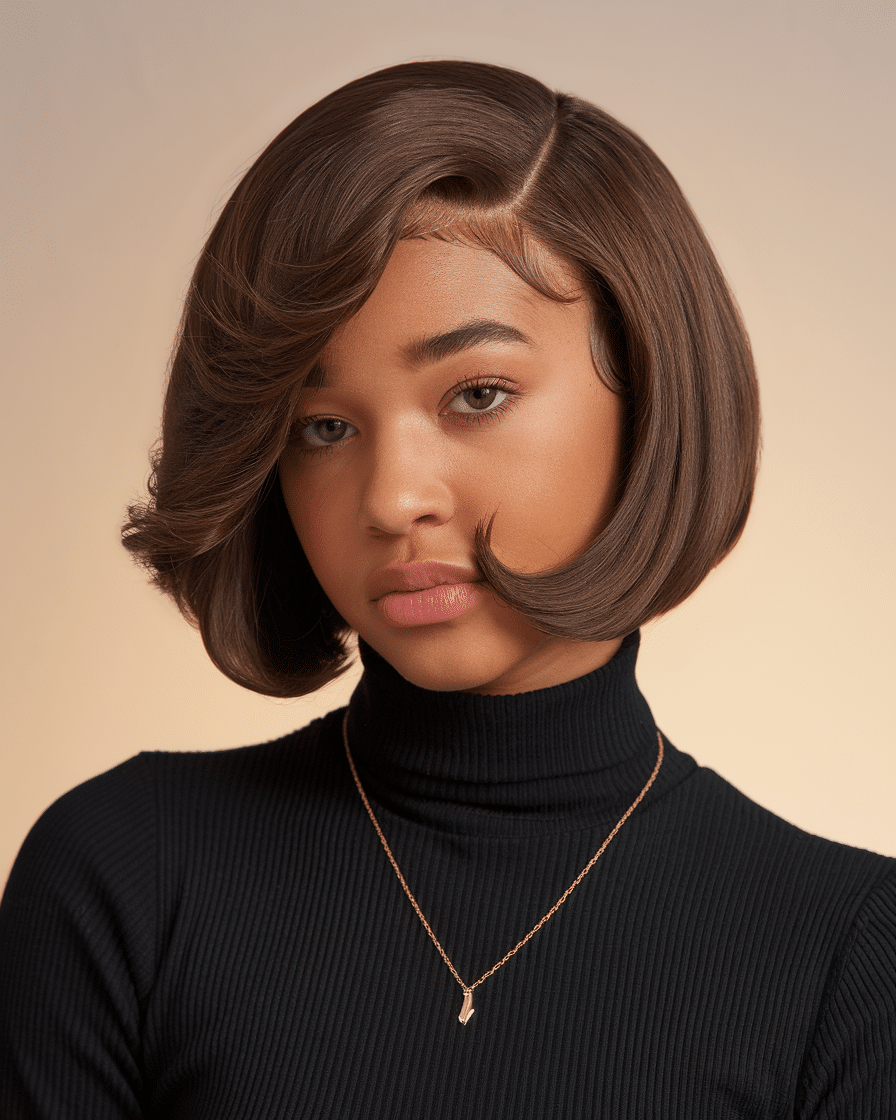 20 Classic Fall Bob Hairstyles for Black Women with Short Hair