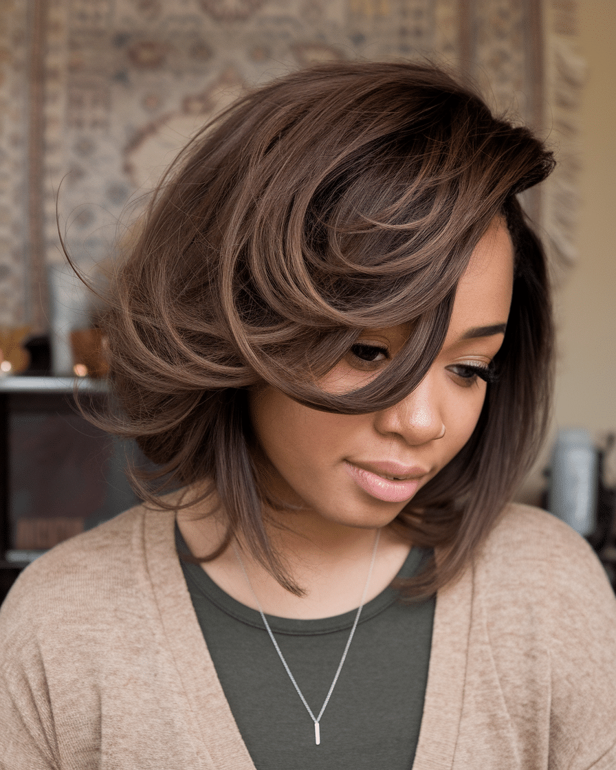 20 Classic Fall Bob Hairstyles for Black Women with Short Hair