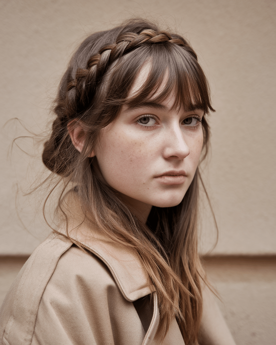 a-still-of-a-young-female-woman-with-a-b_KKJiJhVfRsWOiRlIUAx0Ew_xvEGQLGxQM6J5SkqkVks1A 20 Trendy Timeless Bridesmaid Hair with Medium Bangs