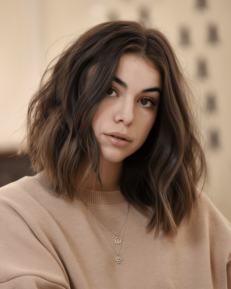 17 Wavy Lob Haircuts for Effortless Glamour