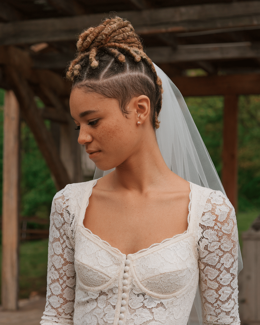 15 Natural Bridal Hairstyles That Will Elevate Your Wedding Day Look | Perfectly Messy Bun