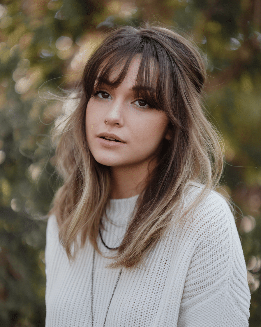 24 Stunning Winter Hairstyles with Bangs for 2025