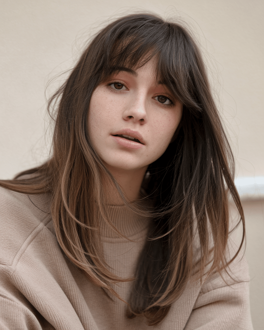 22 Gorgeous Long Haircuts with Bangs for 2025