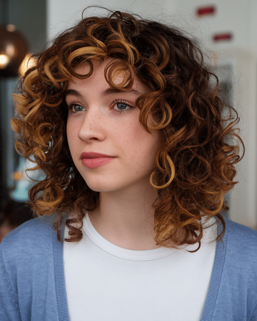 13 Haircuts with Cinnamon Swirl Curls