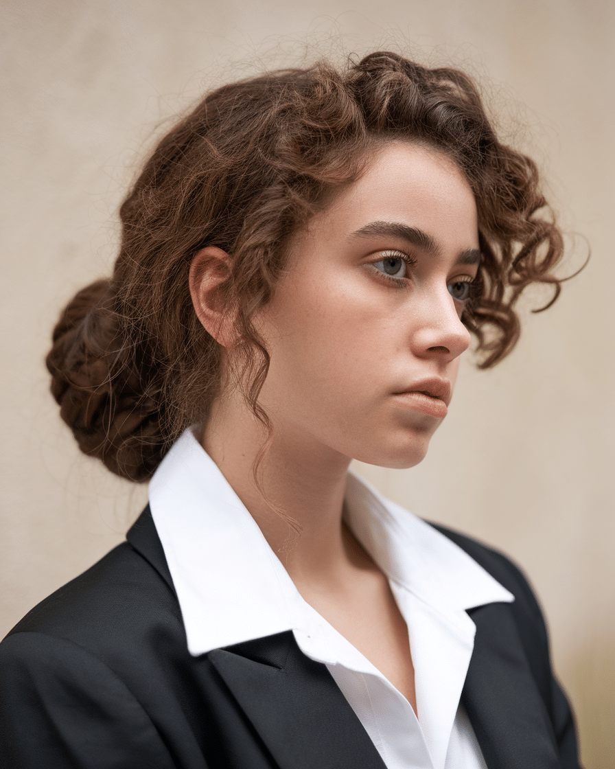 22 Chin-Length Hairstyles for Curly-Haired Women