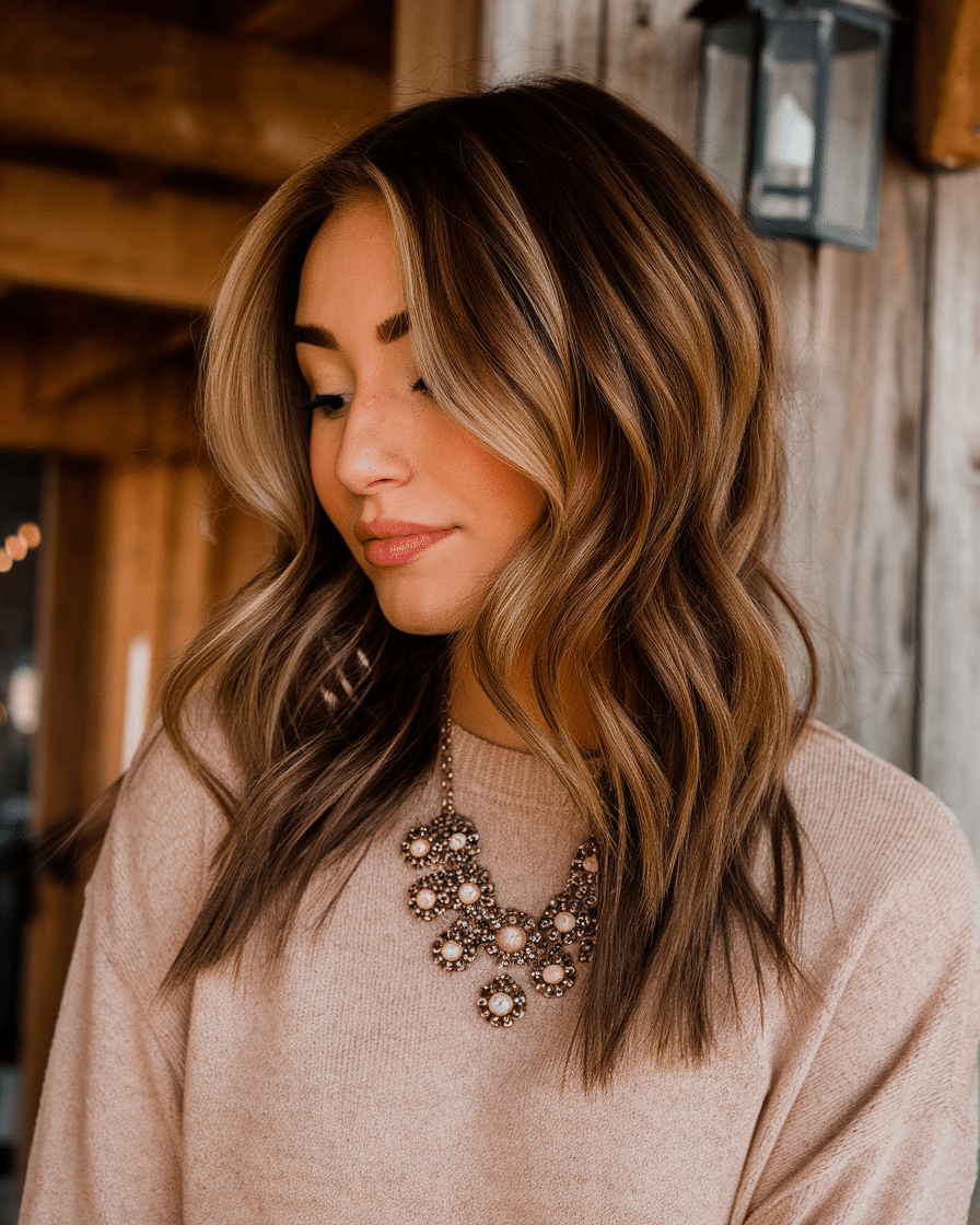 19 Gorgeous Lob Haircuts with Balayage, Highlights, and Trendy Colors