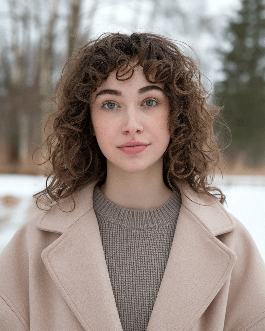 24 Stunning Winter Hairstyles with Bangs for 2025