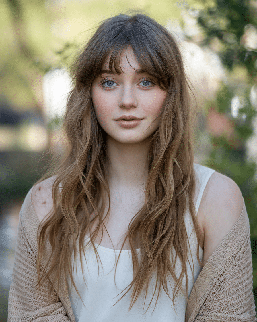 20 Long Hairstyles With Bangs