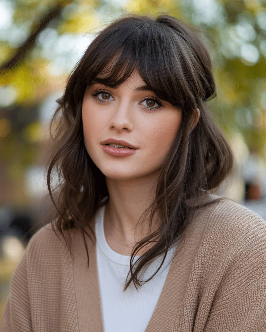 22 Gorgeous Long Haircuts with Bangs for 2025