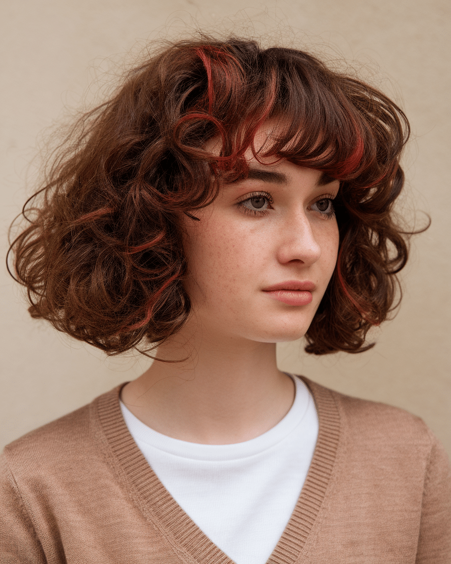 25 Charming Jaw-Length Curly Bob Hairstyles