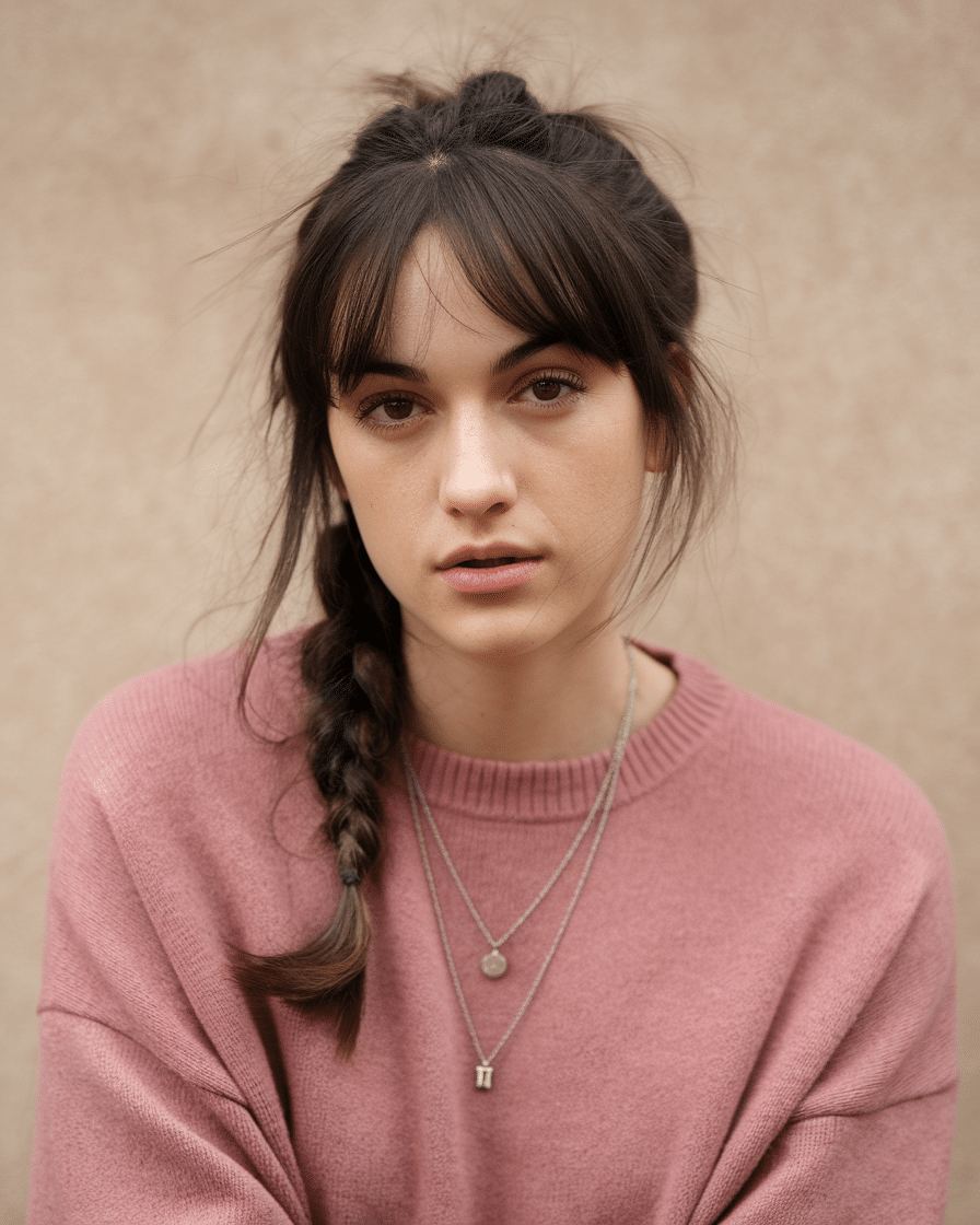 a-still-photo-of-a-young-female-woman-wi_G8SWcYOxRTqpXEoXOQL9sw_D5oJhKs2Ro-VeCgI_s1TIw 20 Stylish Weddings Haircuts with Bangs