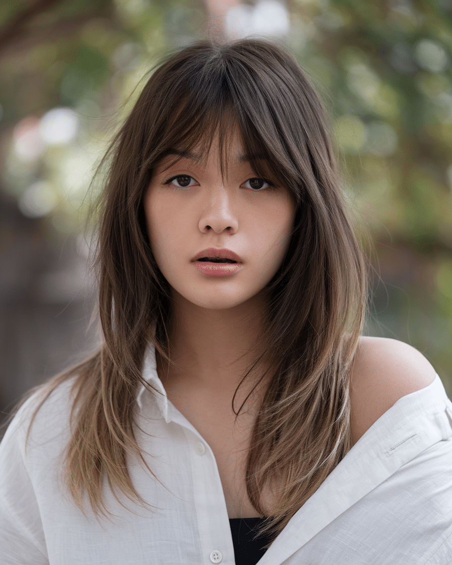 22 Gorgeous Long Haircuts with Bangs for 2025