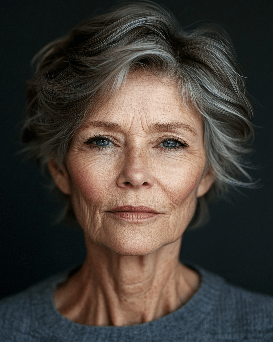 khaoula0921_A_STILL_OF_AN_OLD_WOMAN_FEMALE_WITH_Blended_Layer_a199945b-c371-458b-8ee5-ebaf5a882bc2_0 14 Stylish Medium Shag Haircuts for Women Over 60 to Shine
