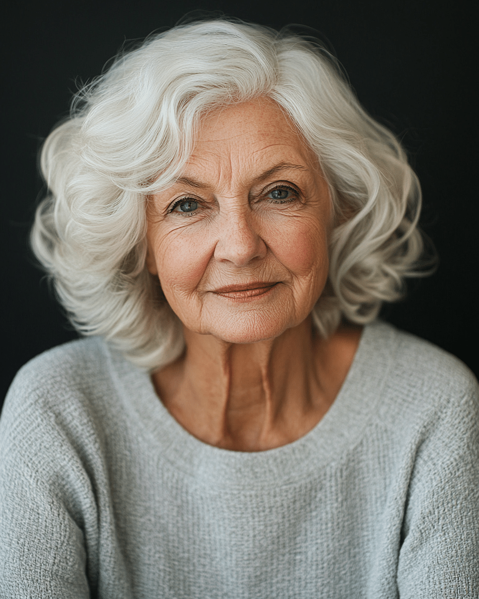 khaoula0921_A_STILL_OF_AN_OLD_WOMAN_FEMALE_WITH_Bouncy_Waves__b70c0c0b-d225-4310-a9c9-227e14379ee9_1 12 Sassy and Sophisticated Hairstyles for Mature Women