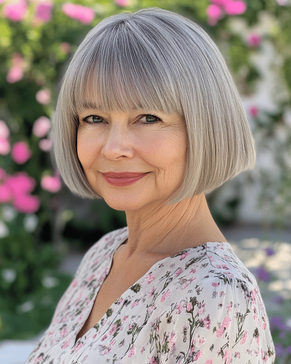 khaoula0921_A_STILL_OF_AN_OLD_WOMAN_FEMALE_WITH_Classic_Bob_w_38e708a2-81cc-4deb-8923-6b3649d32df5_1 Top 16 Stylish Short Hairstyles for Women Over 50