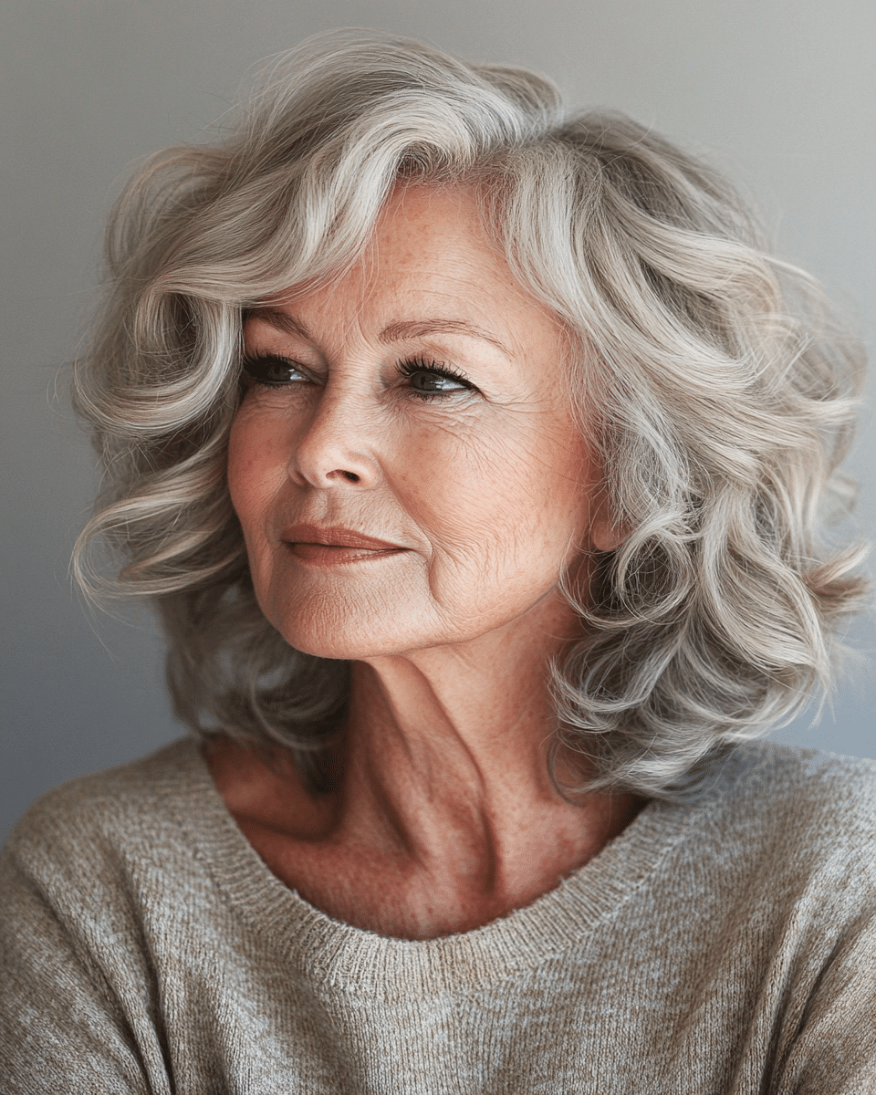 khaoula0921_A_STILL_OF_AN_OLD_WOMAN_FEMALE_WITH_Layers_and_Su_2abb369e-62cc-4b9d-8236-53e46b9662f9_3 12 Sassy and Sophisticated Hairstyles for Mature Women