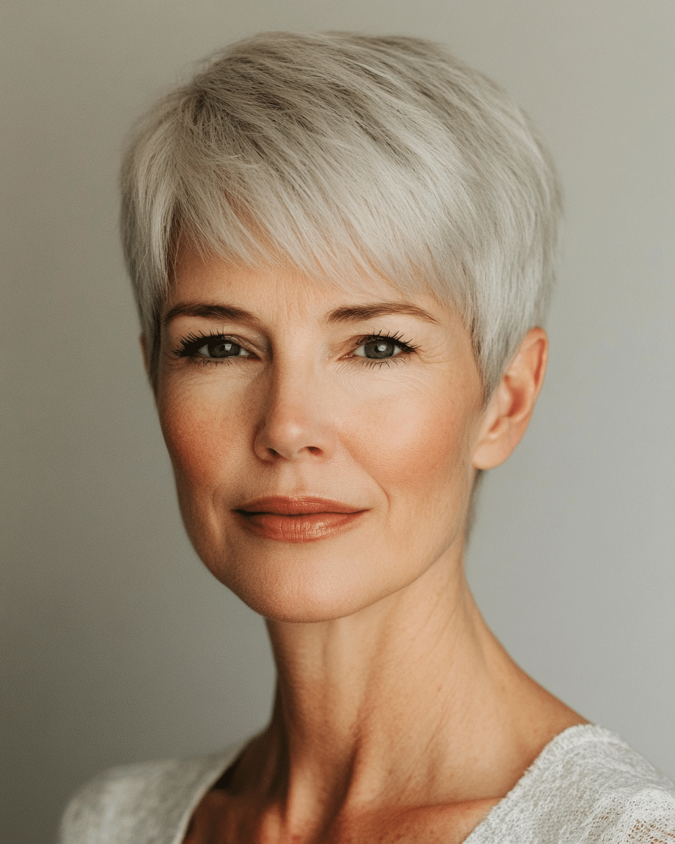 khaoula0921_A_STILL_OF_AN_OLD_WOMAN_FEMALE_WITH_Pixie_Cut_wit_9182124b-72bd-42cc-9094-1cbf626cd038_3 Top 16 Stylish Short Hairstyles for Women Over 50