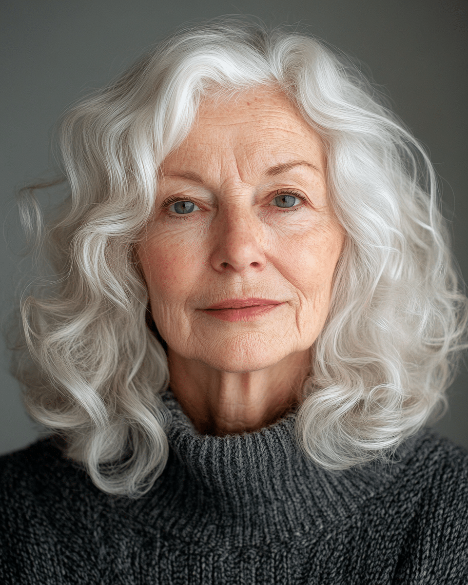 khaoula0921_A_STILL_OF_AN_OLD_WOMAN_FEMALE_WITH_Radiant_Waves_be3c2c9f-d882-4c1a-b96a-d8318c4ac2e8_1 12 Sassy and Sophisticated Hairstyles for Mature Women