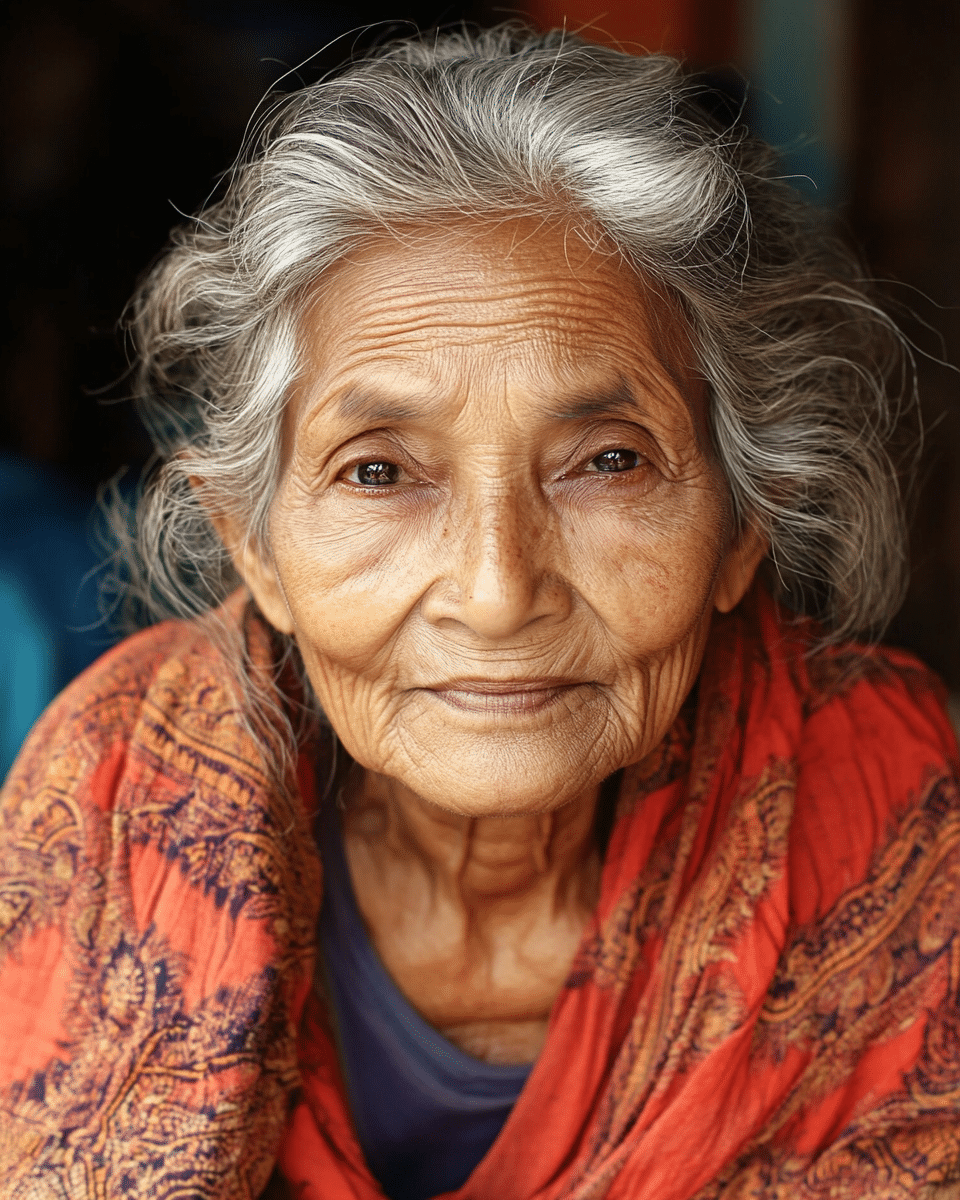 khaoula0921_A_STILL_OF_AN_OLD_WOMAN_FEMALE_WITH_Textured_Laye_bcad7a1a-938c-4b63-a083-cf1782e106a0_3 14 Stylish Medium Shag Haircuts for Women Over 60 to Shine