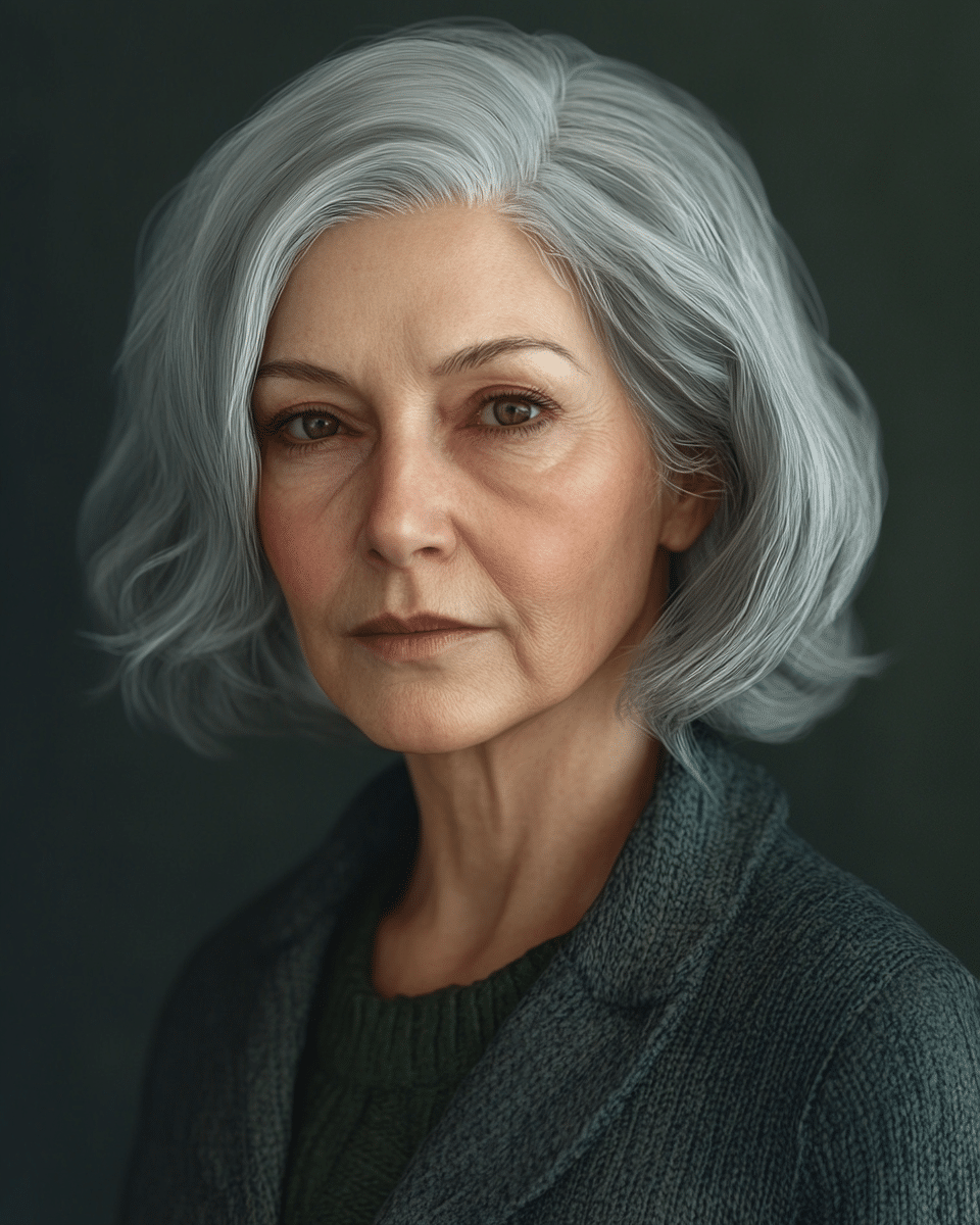 khaoula0921_A_STILL_OF_AN_OLD_WOMAN_FEMALE_WITH_Timeless_Silv_0b987690-1a96-466e-bab7-8048e0d2acca_1 12 Sassy and Sophisticated Hairstyles for Mature Women
