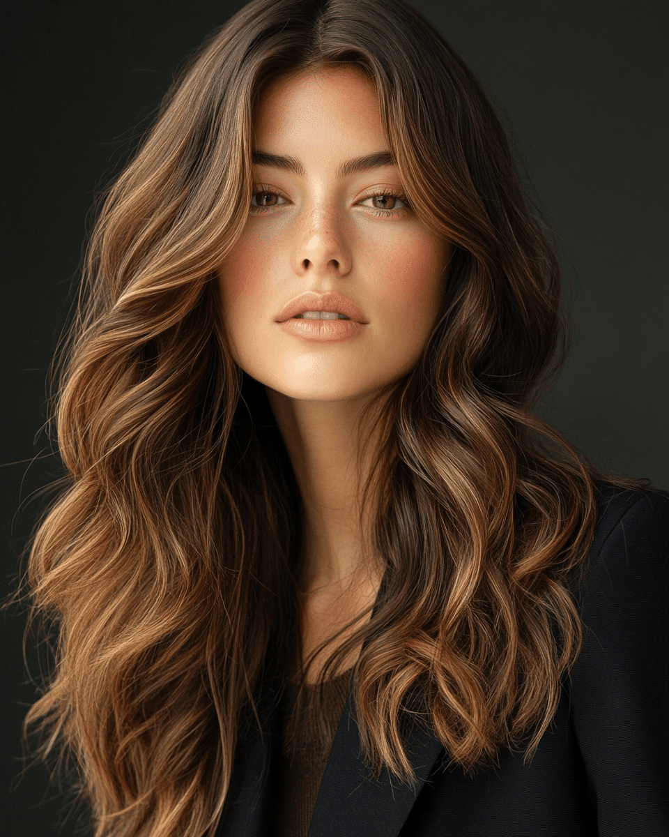 khaoula0921_A_STILL_OF_A_YOUNG_FEMALE_WOMAN_Casual_Elegance_L_6bcc6191-daa3-45bb-8eda-49c2bd43c1f8_1 26 Golden Brown Hair Color Trends for 2025: Top Stylish Ideas