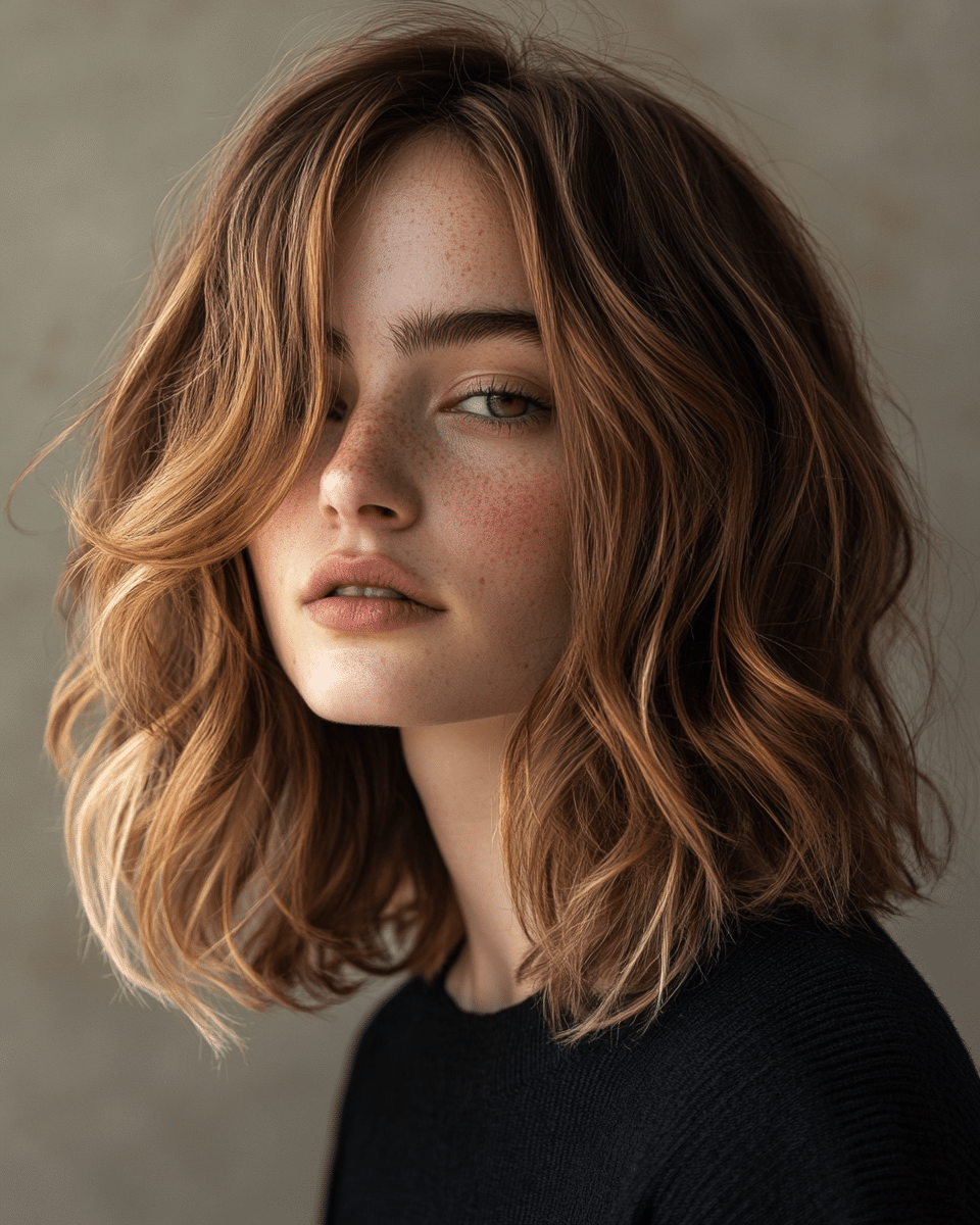 khaoula0921_A_STILL_OF_A_YOUNG_FEMALE_WOMAN_Casual_Luxe_This__9e89167e-e6cf-4266-a18e-586b19f30439_0 26 Golden Brown Hair Color Trends for 2025: Top Stylish Ideas