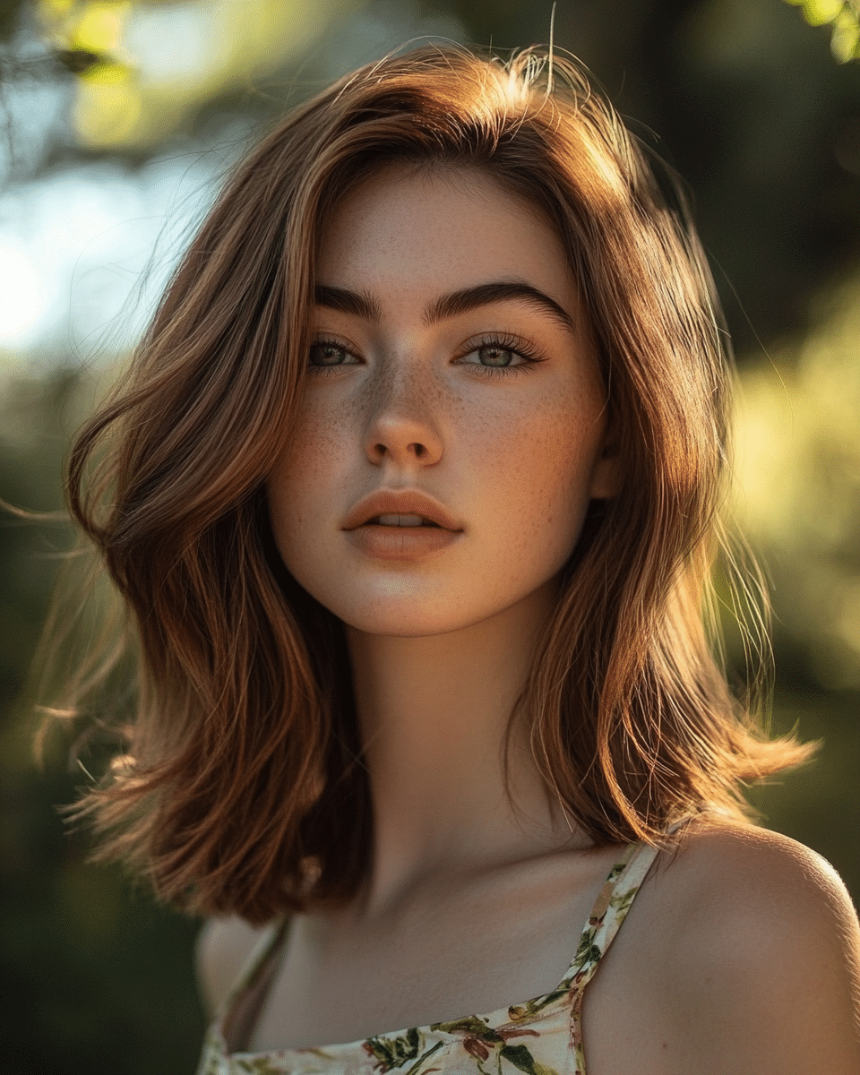 khaoula0921_A_STILL_OF_A_YOUNG_FEMALE_WOMAN_Morning_Glow_Sunl_2f79195d-e930-451f-983a-7df250d37bc5_3 26 Golden Brown Hair Color Trends for 2025: Top Stylish Ideas