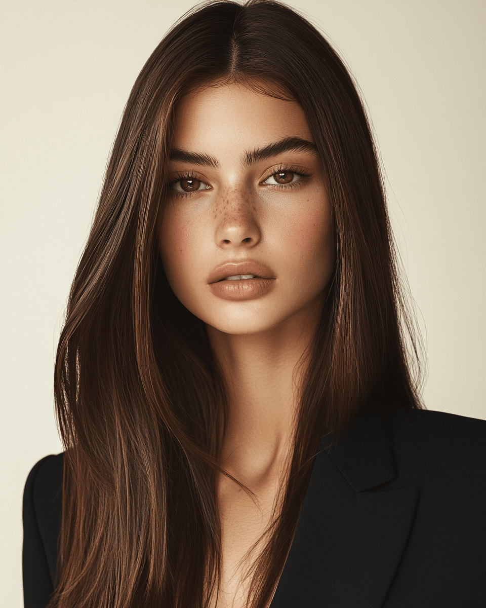 khaoula0921_A_STILL_OF_A_YOUNG_FEMALE_WOMAN_Polished_Simplici_baf21925-53c5-4ebd-ad9e-777b4cb6a7ad_2 26 Golden Brown Hair Color Trends for 2025: Top Stylish Ideas