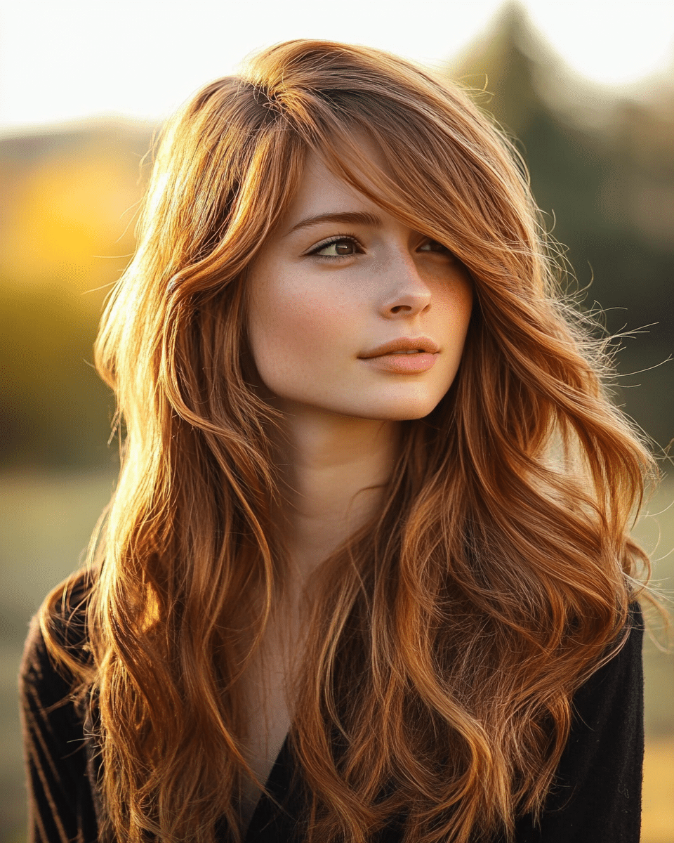 khaoula0921_A_STILL_OF_A_YOUNG_FEMALE_WOMAN_Sunlit_Glow_This__1ebebdca-621f-495b-8795-f5c11f4d53b2_2 26 Golden Brown Hair Color Trends for 2025: Top Stylish Ideas