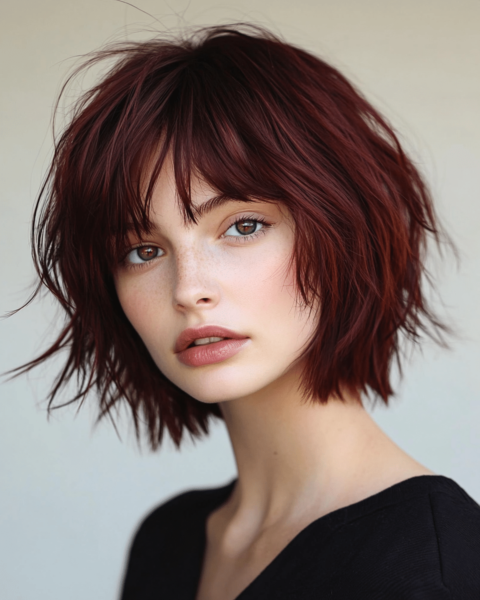 khaoula0921_A_STILL_OF_A_YOUNG_FEMALE_WOMAN_Textured_Cherry_C_83976eab-54af-46ca-822f-6573b13270ec_0 17 Cherry Cola Balayage Ideas: Add Depth and Drama to Your Locks