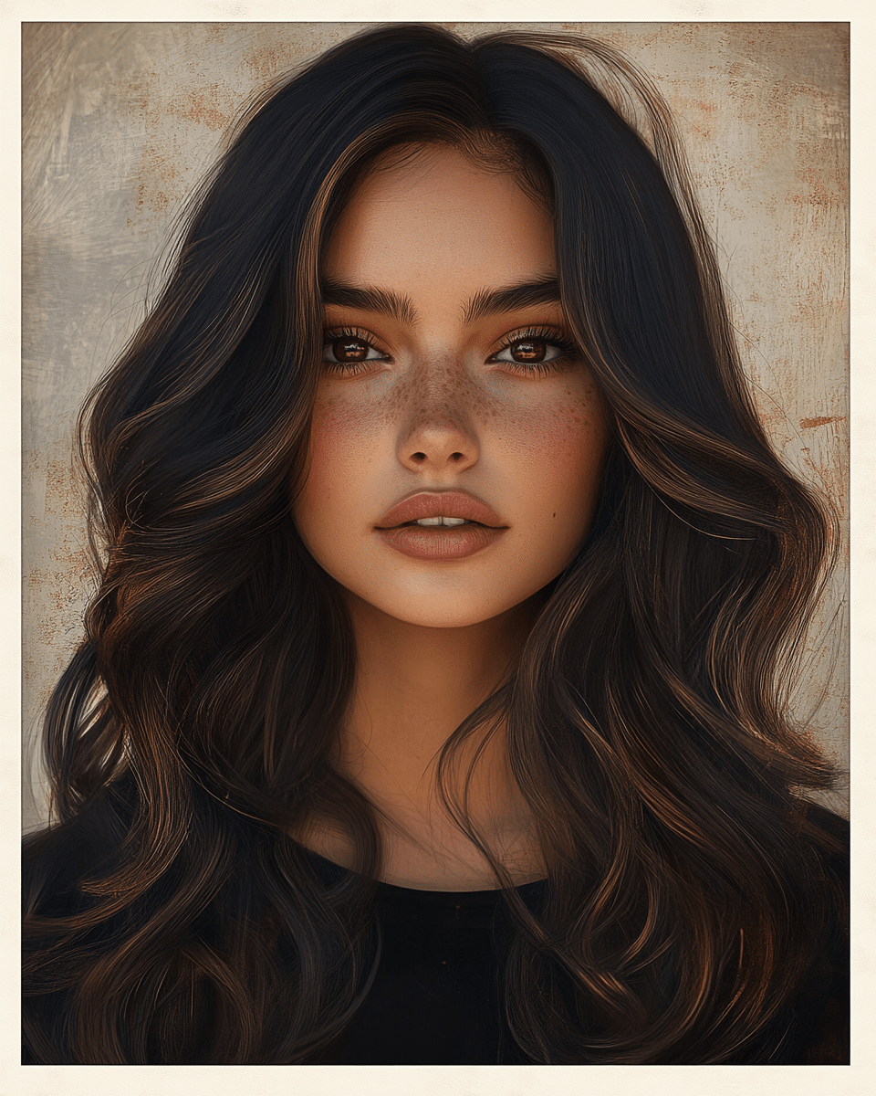 khaoula0921_A_STILL_OF_A_YOUNG_FEMALE_WOMAN_WITH_A_HAIRSTYLE__3f8e984f-594b-4f11-a206-a74c16a26713_3 20 Fall Hair Color Ideas For Brunettes - Inspired Beauty