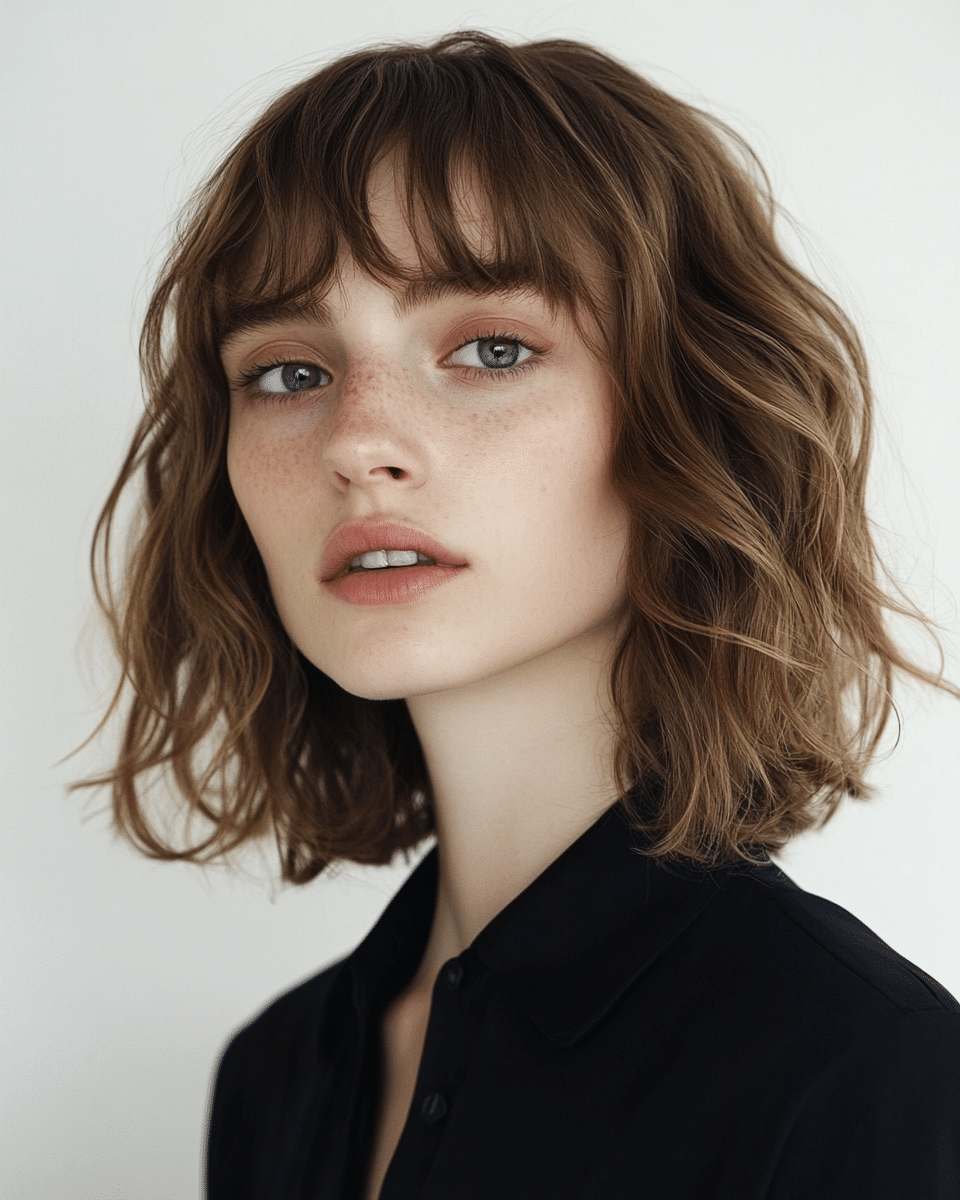 khaoula0921_A_STILL_OF_A_YOUNG_FEMALE_WOMAN_WITH_Bottleneck_B_5a36d6ae-a9b5-421c-8a8e-738540dd777c_3 24 Stunning Winter Hairstyles with Bangs for 2025