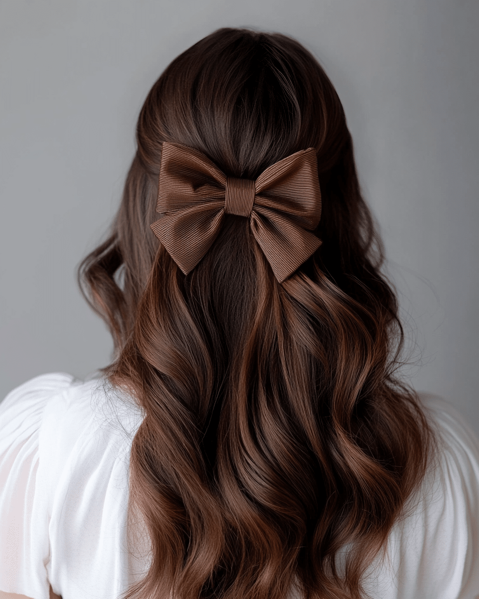 khaoula0921_A_STILL_OF_A_YOUNG_FEMALE_WOMAN_WITH_Elegant_Brun_4fad5903-58ed-4bca-8385-55ff58e781f9_0 The Half-Up, Half-Down Fairytale: 15 Hairstyles for Prom Night Elegance!