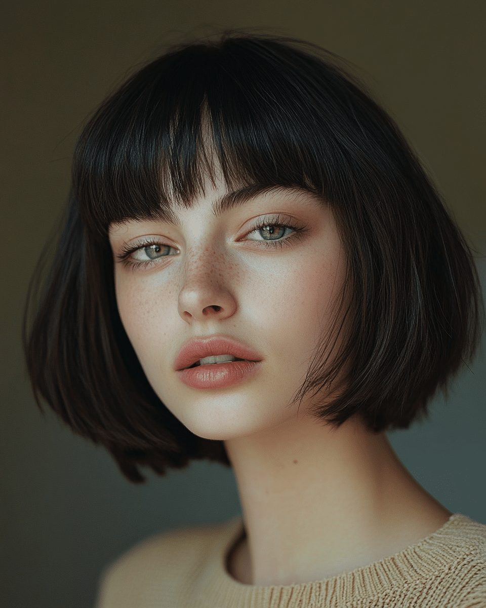 khaoula0921_A_STILL_OF_A_YOUNG_FEMALE_WOMAN_WITH_French_Bob_w_f3730f80-24df-48d9-a04c-55675a4cea32_0 20 Fresh Hairstyles for Women Over 40