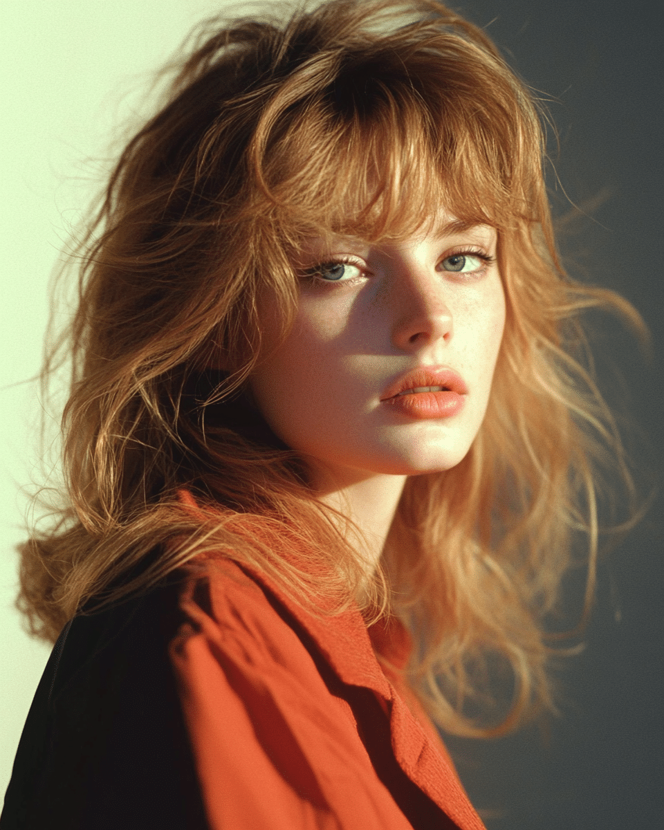 khaoula0921_A_STILL_OF_A_YOUNG_FEMALE_WOMAN_WITH_Messy_layere_76a19c65-39a6-4b4e-9c9b-eaf7d5f96c59_1 20 . 90s Layered Haircut Brunette Face Framing Bangs
