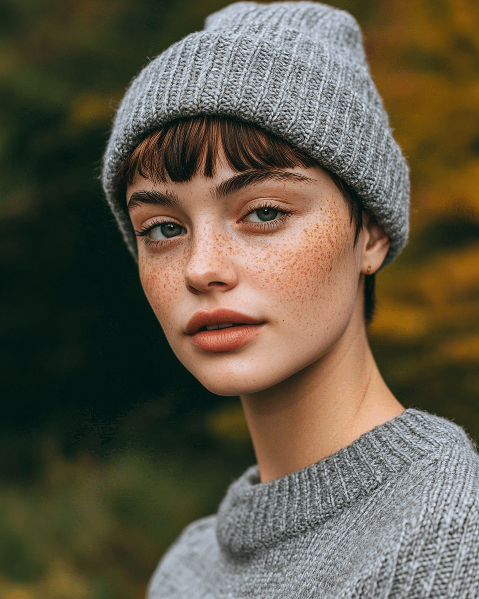 khaoula0921_A_STILL_OF_A_YOUNG_FEMALE_WOMAN_WITH_Short_Pixie__84ce5483-3e19-4acc-af32-0aa9270933fb_0 Mastering Beanie Hairstyles: 15 Simple and Stylish Ideas for Effortless Hair Days