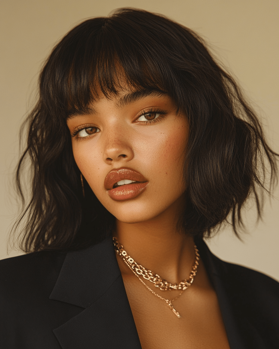 khaoula0921_A_STILL_OF_A_YOUNG_FEMALE_WOMAN_WITH_Tousled_Bang_05a34d54-a604-4e4f-ada5-e1ed4bad773a_3 24 Stunning Winter Hairstyles with Bangs for 2025