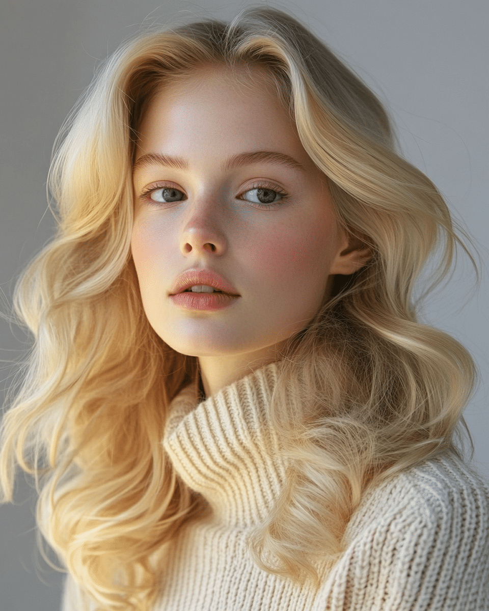 khaoula0921_A_STILL_OF_A_YOUNG_FEMALE_WOMAN_WITH_Vanilla_Blon_928a0904-371b-4509-9df2-7d7335e95e30_0 20 Gorgeous Winter Hair Color Ideas for 2025 to Keep You Cozy and Stylish