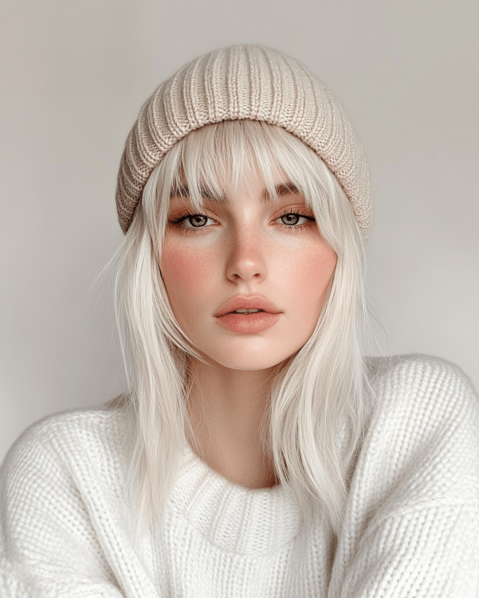 khaoula0921_A_STILL_OF_A_YOUNG_FEMALE_WOMAN_WITH_Wispy_Bangs__36e12cd6-ca22-4caa-b170-d52ede43ff7e_3 Mastering Beanie Hairstyles: 15 Simple and Stylish Ideas for Effortless Hair Days