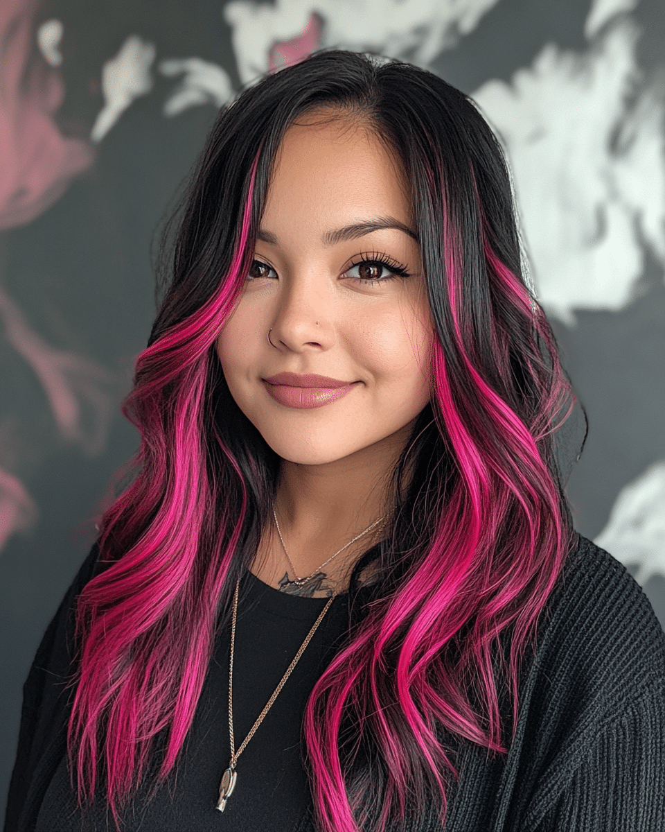 khaoula0921_A_STILL_OF_A_YOUNG_WOAMN_WITH_Blended_Fuchsia_Str_4d2e13d9-ab87-4e16-8854-7a3eed4dca81_2 The Ultimate Guide to Trendy Pink Hairstyles and Haircuts