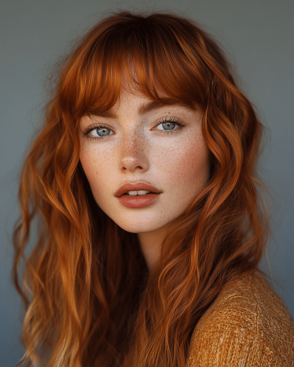 khaoula0921_A_STILL_OF_A_YOUNG_WOAMN_WITH_Copper-Toned_Loose__f16c679d-e2e6-4cee-817a-268a452dbdc9_3 8 Stunning Red Hairstyles to Elevate Your Look