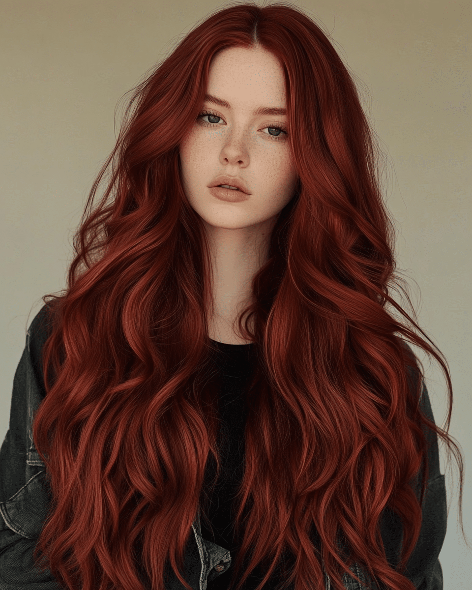 khaoula0921_A_STILL_OF_A_YOUNG_WOAMN_WITH_Dark_Auburn_Mermaid_aff0a64a-bbf5-4a2f-8d3d-5fe859372c5d_2 8 Stunning Red Hairstyles to Elevate Your Look