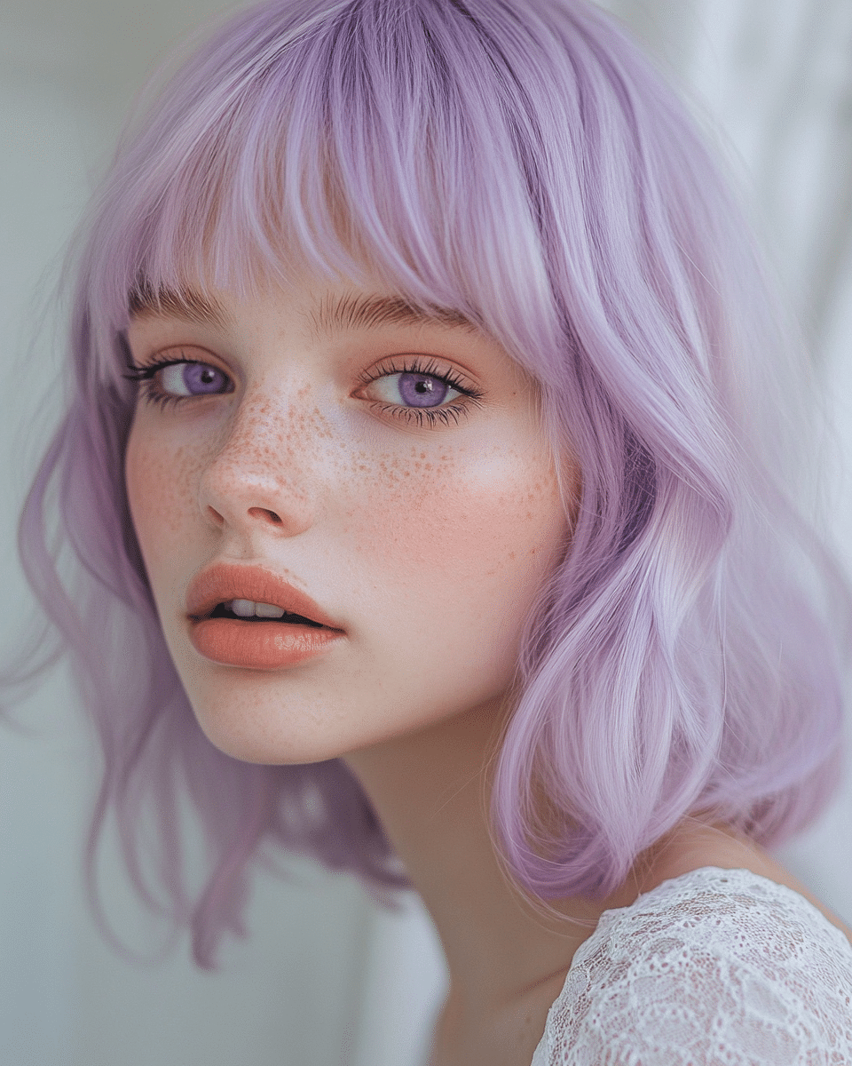 khaoula0921_A_STILL_OF_A_YOUNG_WOAMN_WITH_Lavender_Macaron_La_12bab4cf-bd9a-4a56-b1aa-9f3493a52300_0 The Ultimate Guide to Stunning Purple Hair Colors: 17 Trendy Shades to Try