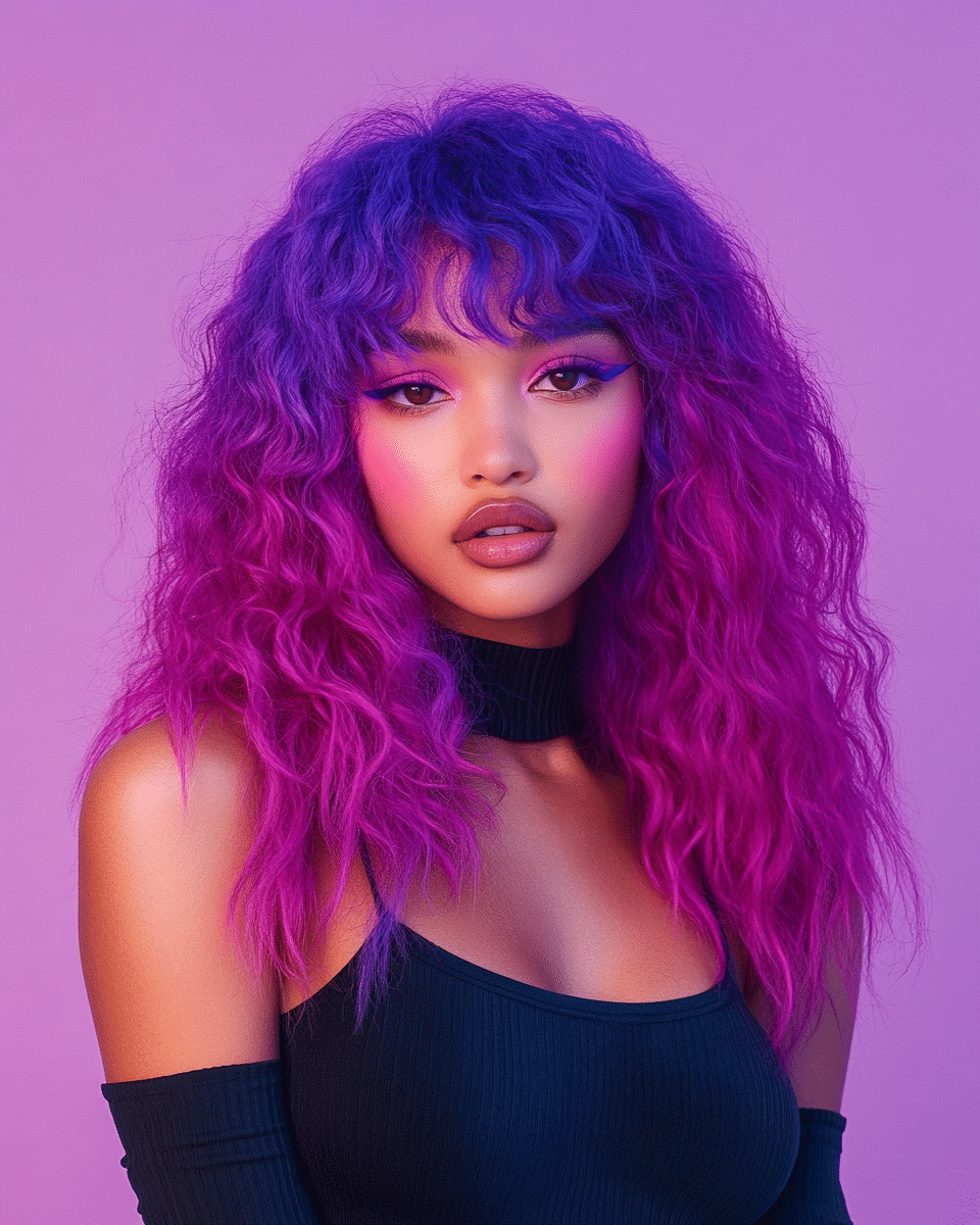 khaoula0921_A_STILL_OF_A_YOUNG_WOAMN_WITH_Purple_with_Pink_Om_c930ece2-a425-4c0d-a94c-498372baa3f2_2 The Ultimate Guide to Trendy Pink Hairstyles and Haircuts