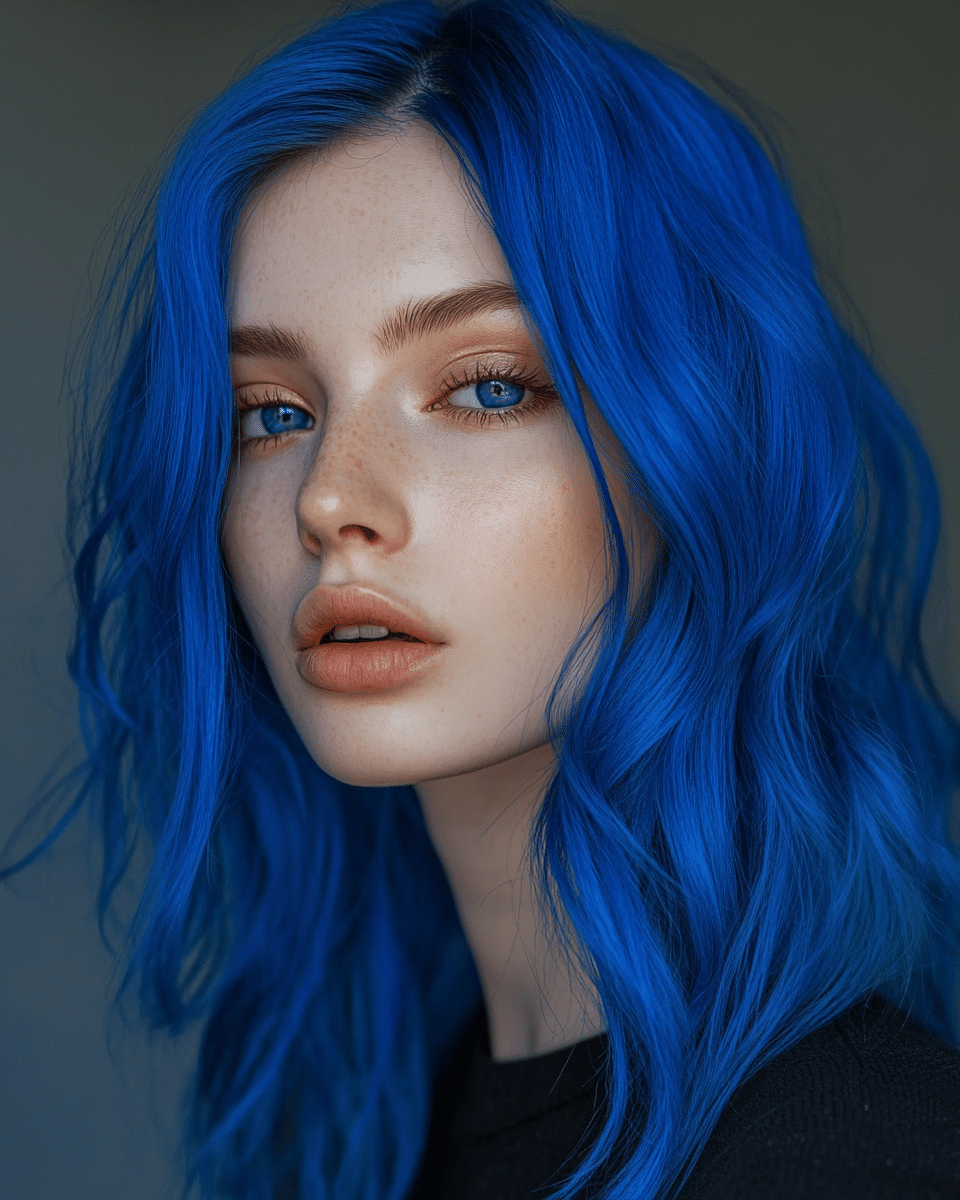khaoula0921_A_STILL_OF_A_YOUNG_WOAMN_WITH_Royal_Blue_Royal_bl_db222c46-9dfa-4c20-b77b-531a1518447e_3 The Best Blue Hair Color Ideas for a Stunning Transformation