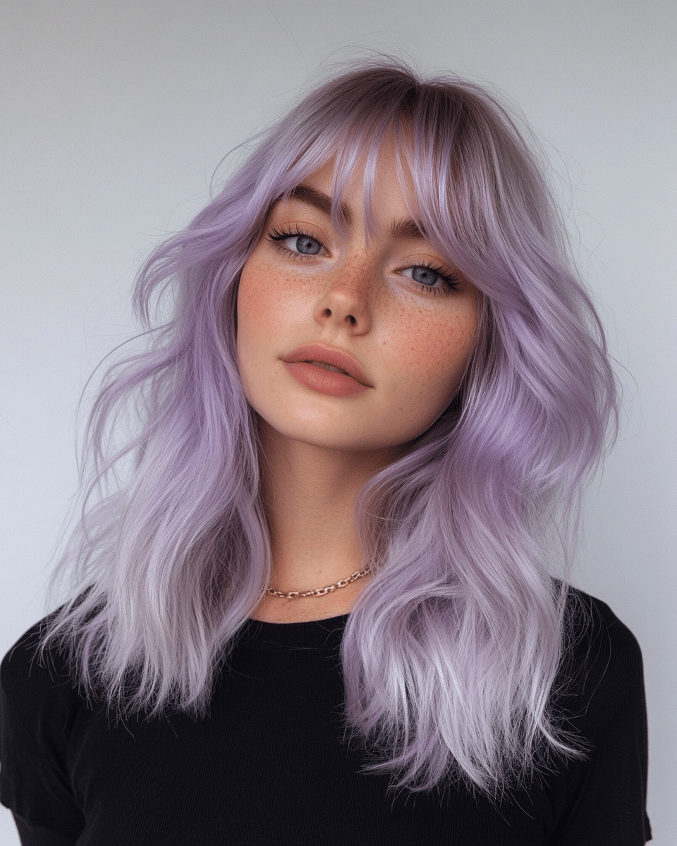 khaoula0921_A_STILL_OF_A_YOUNG_WOAMN_WITH_Silver_Purple_Hair__fa907419-9d8c-4081-968e-c79791a1857b_3 The Ultimate Guide to Stunning Purple Hair Colors: 17 Trendy Shades to Try