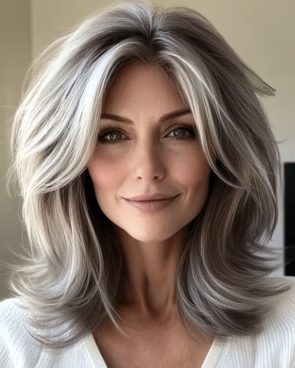 14 Stylish Medium Shag Haircuts for Women Over 60 to Shine