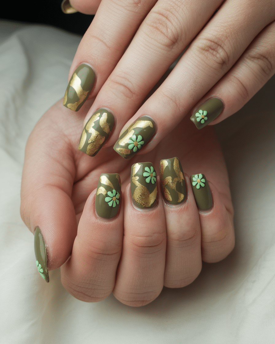 Daisy Dreams Green Garden Nails: The Ultimate Floral Manicure Trend