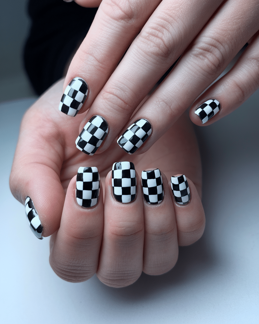 18 Stunning Black and White Nail Designs for a Classy Look