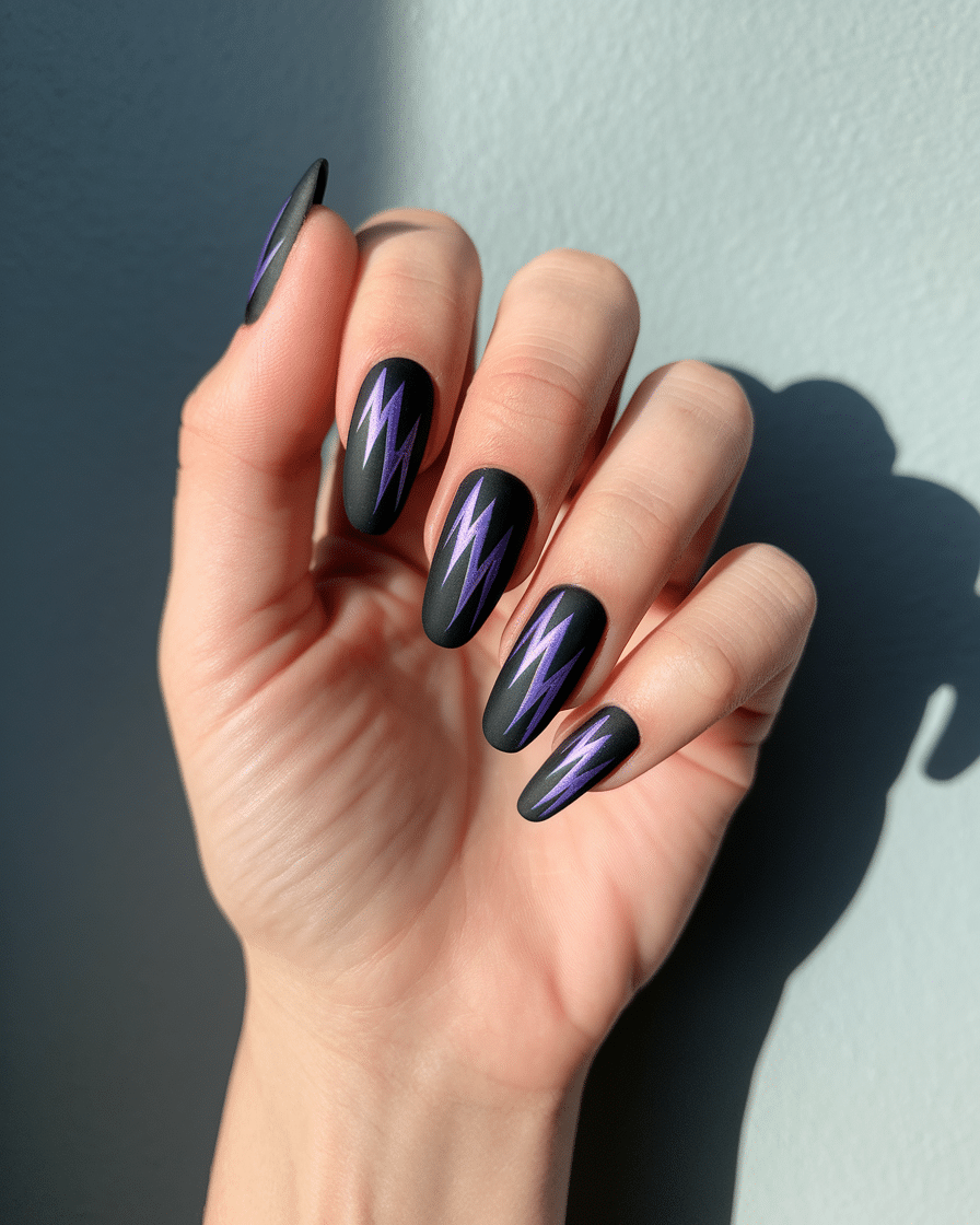 10 Purple and Black Nail Designs to Unleash Your Look